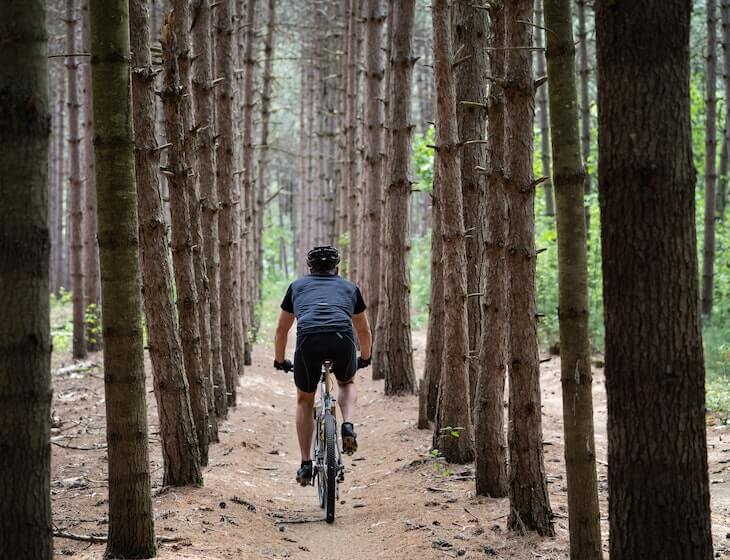Mountainbiker in Amerika