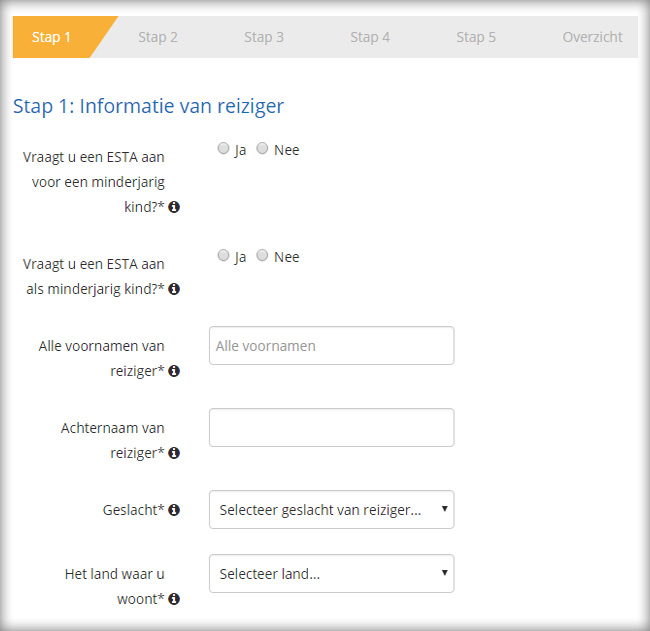 Veelgestelde vragen over het ESTA Formulier